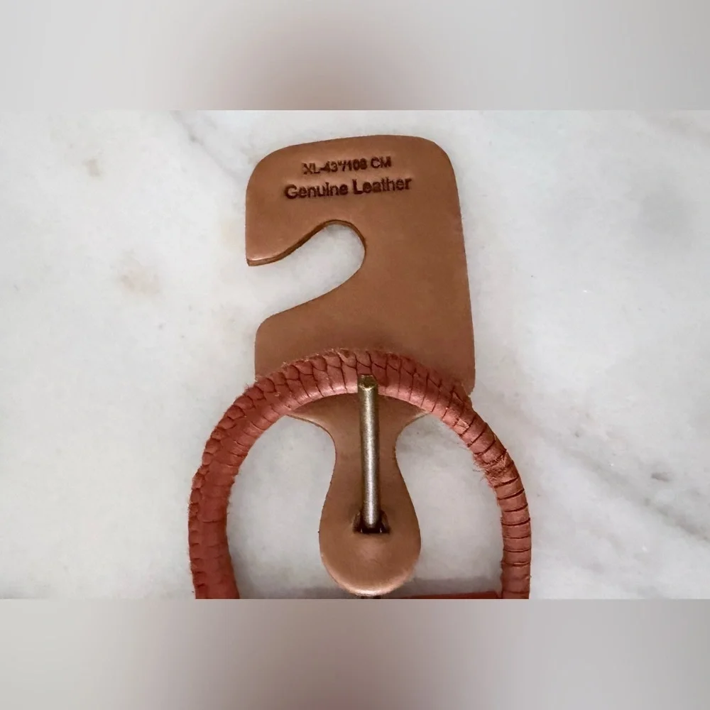 Women's Brown Woven Belt